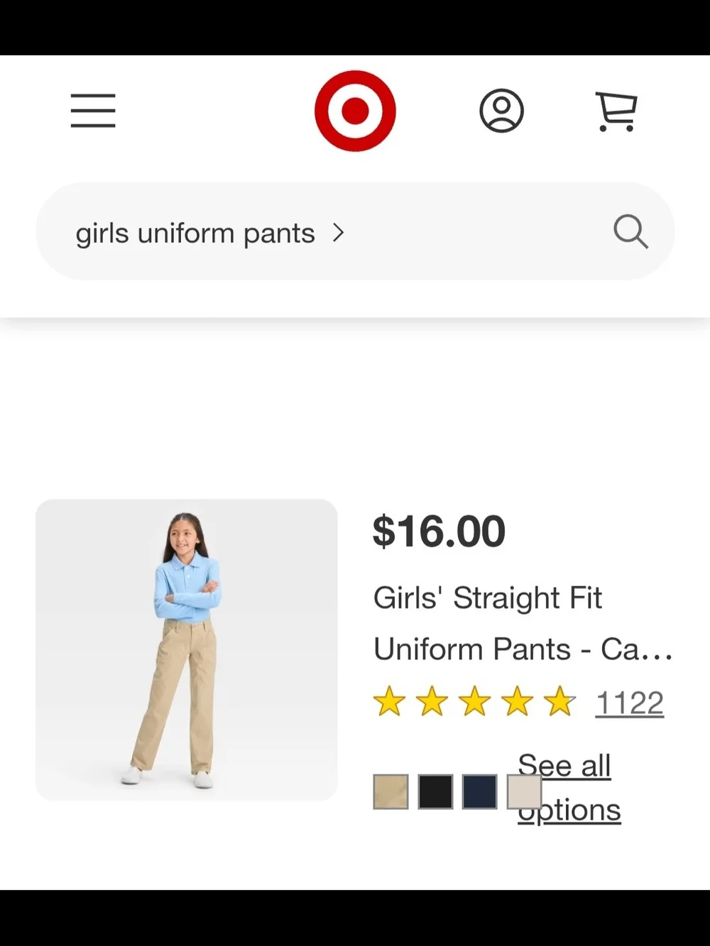 SET Of 2 Cat & Jack School Uniform, Shirt & Pants Size L(10/12) ($26)